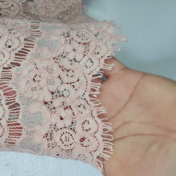 Love Fire Blush and Nude Lace Sleeveless Top sz S women's - Picture 9 of 14